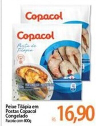 Atacadão Peixe Tilapia em postas Copacol Cong. 800g oferta