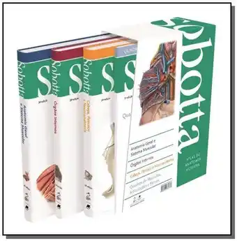Livraria Saraiva Sobotta-atlas de anatomia humana - 3 volumes 24/18 oferta