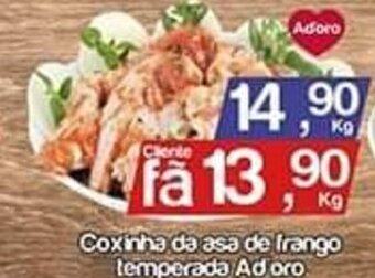 Coxinha da asa de frango temperada Ad'oro 1kg