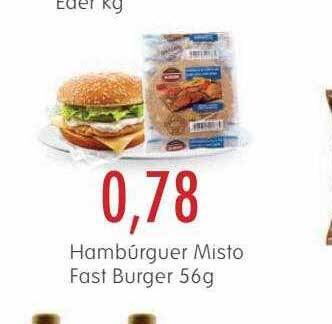 Hambúrguer misto fast burger