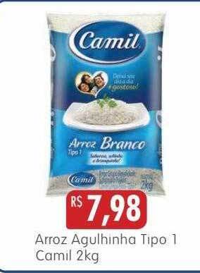 Arroz agulhinha tipo 1 camil