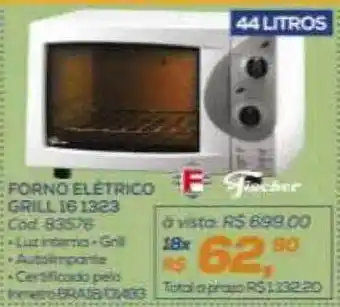 Lojas Colombo Forno elétrico gril 16 1323 oferta