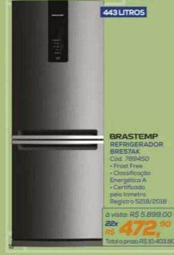 Lojas Colombo Brastemp refrigerador bre57ak oferta