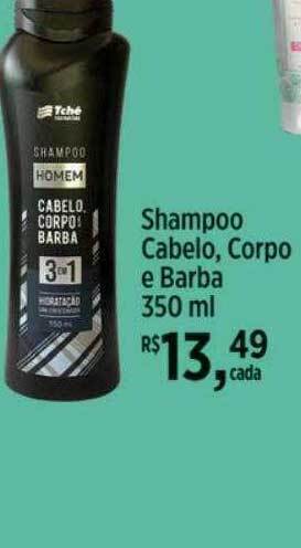 Shampoo cabelo corpo e barba