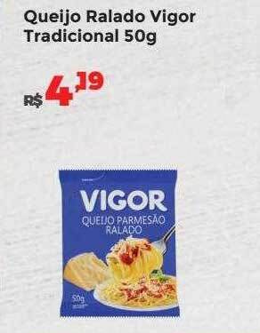 Villarreal Supermercados Queijo ralado vigor tradicional oferta