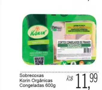 Sobrecoxas korin orgânicas congeladas