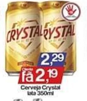Supermercados Gricki Cerveja Crystal Lata 350ml oferta