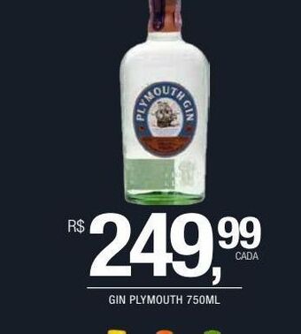 DB Supermercados Gin plymouth 750ml oferta