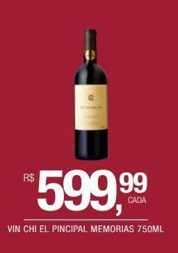 DB Supermercados Vin chi el pincipal memorias 750ml oferta