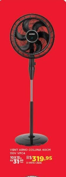 DB Supermercados Ventilador arno coluna 40cm 110v oferta
