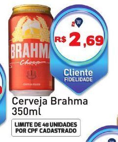 Tonin Superatacado Cerveja brahma 350ml oferta