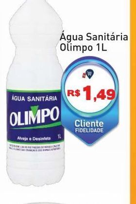 Tonin Superatacado Água sanitária olimpo 1l oferta