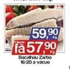 Bacalhau Zarbo 16/20 a vacuo 1kg
