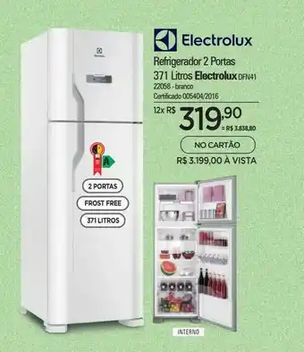 Zenir Refrigerador 2 portas electrolux oferta