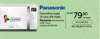 Zenir Forno micro-ondas 900 watts panasonic oferta
