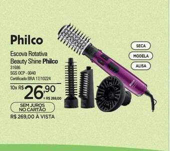 Zenir Escova rotativa beauty shine philco oferta
