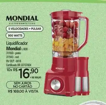 Zenir Liquidificador mondial l-900 oferta