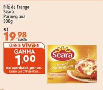 Supper Rissul Filé de frango seara parmegiana oferta