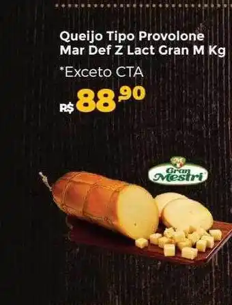 Villarreal Supermercados Queijo tipo provolone mar def z lact gran m kg oferta