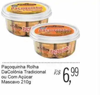 Paçoquinha rolha dacolônia tradicional ou com açucar mascavo