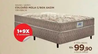 Benoit Colchão mola c box gazin oferta
