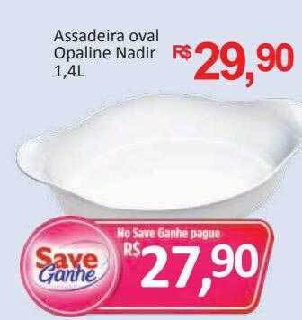 Supermercados Savegnago Assadeira oval opaline nadir 1.4l oferta