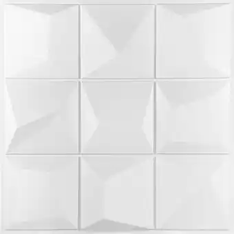 Balaroti Placa 3d tóquio auto adesivo 50x50 cm (branco) oferta