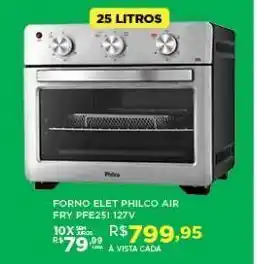 Forno elétrico philco air fry 127v