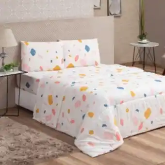 Vest Casa Jogo de cama casal 3 peças granilite retro vestcasa oferta