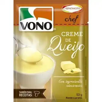 Rede Top Sopa vono chef creme de queijo embalagem 53g oferta