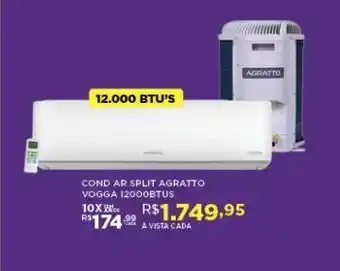 DB Supermercados Condicionador ar split agratto vogga 12000btu oferta