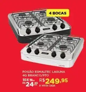 DB Supermercados Fogão esmaltec laguna 4q oferta