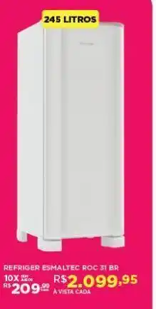 DB Supermercados Refrigerador esmaltec 245l oferta