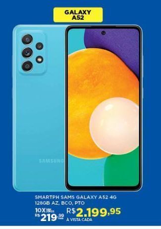 DB Supermercados Smartphone samsung galaxy a52 oferta