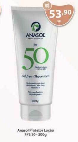 Tchê Farmácias Anasol protetor loção fps 50 oferta