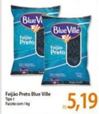 Atacadão Feijao preto Blue Ville 1kg oferta