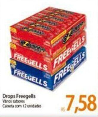 Atacadão Drops Freegells 12 unidades oferta