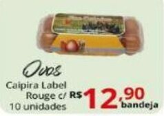 Ovos Caipira label Rouge c/ unidades