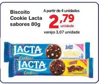 Roldão Biscoito Cookies Lacta 80g oferta