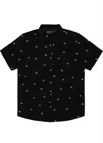 Posthaus Rovitex - camisa masculina estampada preto oferta