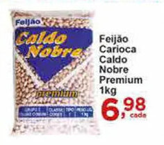 Rossi Supermercado Feijao Carioca Caldo Nobre Premium 1kg oferta