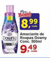 Rossi Supermercado Amaciante de Roupas Downy Conc. 500ml oferta