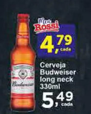 Rossi Supermercado Cerveja Budweiser Long Neck 330ml oferta