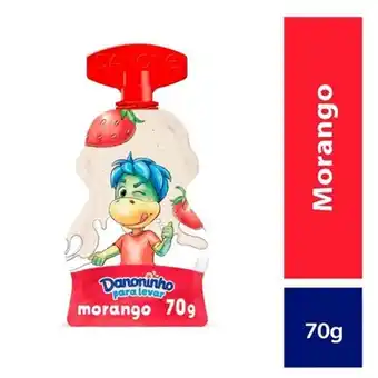 Petit suisse para levar sabor morango danoninho 70g