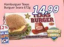 Supermercados Savegnago Hamburguer Texas Burguer Seara 672g oferta