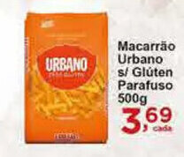 Macarrao Urbano s/ Gluten parafuso 500g