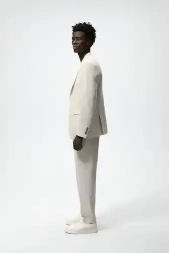 ZARA Calça com linho conjunto oferta