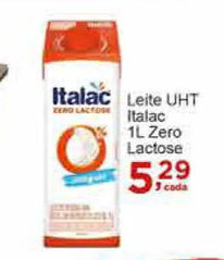 Rossi Supermercado Leite UHT Italac 1L Zero Lactose oferta
