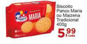 Rossi Supermercado Biscoito Panco Maria ou Maizena Trad. 400g oferta