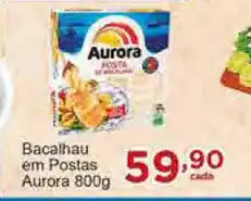 Rossi Supermercado Bacalhau em Postas Aurora 800g oferta